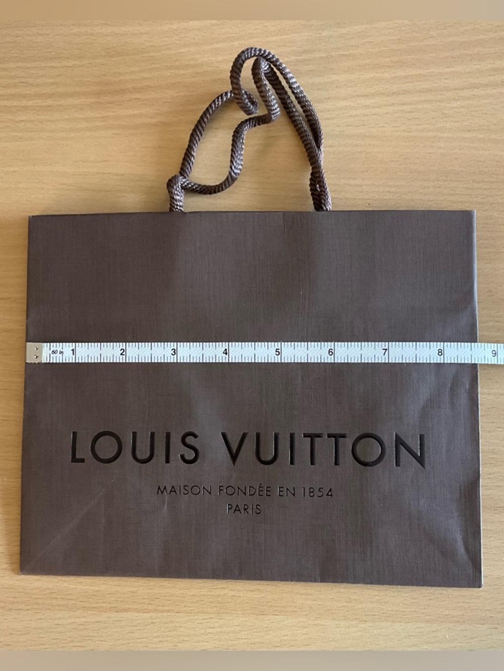 Louis Vuitton Brown Shopping Bag with Braided Handles - Picture 6 of 6